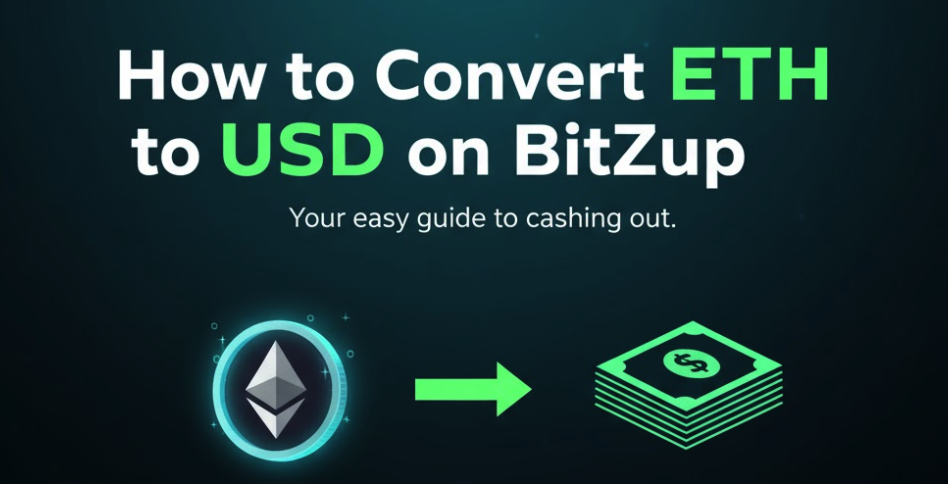 Convert ETH to USD securely on BitZup in simple steps. Learn ETH sell steps, fees, timing, and withdrawals. Start your ETH→USD conversion now!