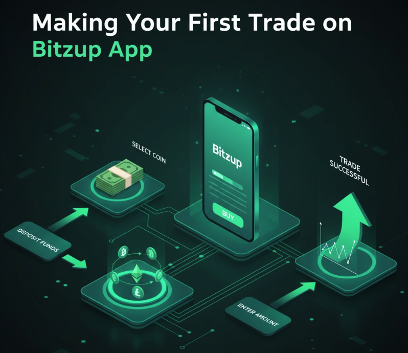 Trade crypto on phone easily with the Bitzup app. Step-by-step beginner’s guide with screenshots, fees, safety tips & confirmation receipts. Download the app & start today!